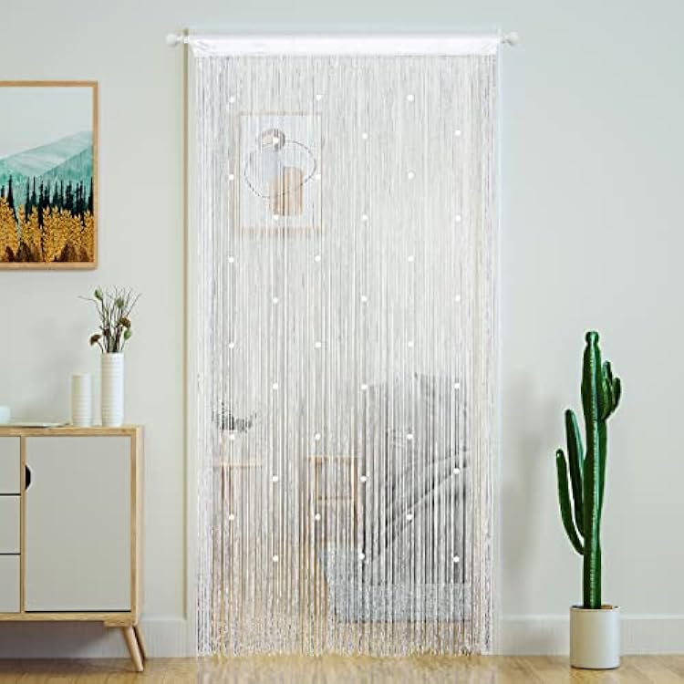 Handmade beaded curtain for boho closet